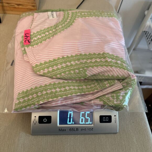 Gretchen Scott Designs Embroidered Top - Odessa Pink & Green Shirt Boho Sz M - Picture 11 of 11
